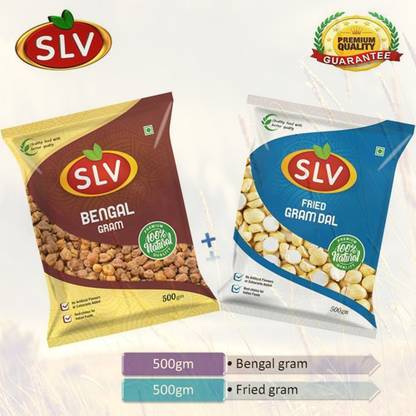 slv food products BENGAL GRAM,FRIED GRAM WHOLE Combo