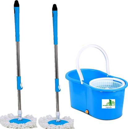 TOPREDO Amazing Smart Easy To Clean Floor Magic Bucket 2 Absorbers, Floor , Wet and Dry Mop Set