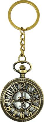 OylO Clock Design Antique Vintage Pocket Watch New Keyring Keychain Key Chain