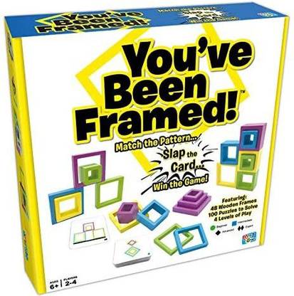 Tree Toys Corporation Getta1Games You've Been Framed! - Fast-Paced Stacking and Building Game - 4 Players for Game Night and Parties - Match