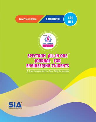B.Tech III-Year I-Sem (ECE) Spectrum ALL-IN-ONE Journal, JNTU-Kakinada, Low Price 2020-21 Edition