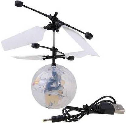 TATHASTU ENTERPRISE TOYS 3D Flying Ball Helicopter with Light Motion Sensor (80mts)