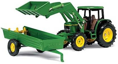 Learning Curve ERTL John Deere 6210 Tractor With Loader And Manure Spreader (1:32 Scale)