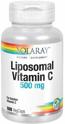 Solaray Liposomal Vitamin C 500 mg 100 Vegetarian Capsules