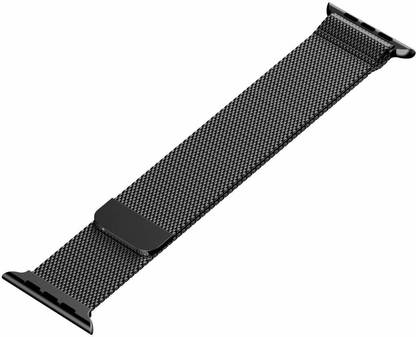 ICREATOR Milanese Watch Magnetic Stainless Steel Belt , IWatch Series 1 2 3 4 5 6 38/40 MM-Black Smart Watch Strap