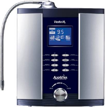 AlkaViva Water Ionizers Counter Top Vesta H2 (9 Plate/ 2 Filter) Bottom Loading Water Dispenser