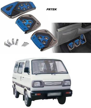 PRTEK Universal3 Pcs Sports Anti-Skid Car Pedals(MANUAL SHIFT) kit Pad Covers Set (BLUE) C169 Car Pedal