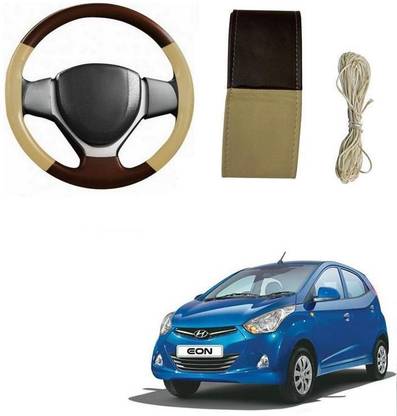 ARNEJA Hand Stiched Steering Cover For Hyundai Eon