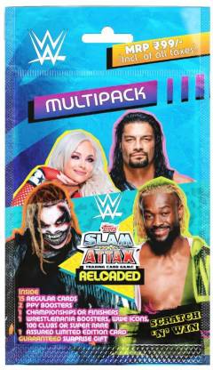 Topps WWE Slam Attax Reloaded 2020 - Multipack (Pack of 4)