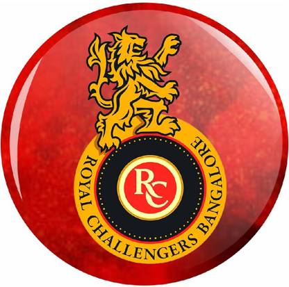 CLICK N HOME RCB Badge Fridge Magnet Design 2 Fridge Magnet Pack of 1