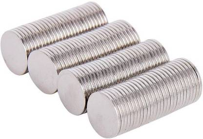 GMT 100 Pieces of 15mm x 1.5mm Neodymium Magnets - N52 Disc / Cylindrical magnets - Rare Earth Fridge, Office, Science projects Magnet Pack of 100 (Silver) Multipurpose Office Magnets Pack of 100