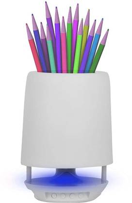 OUD Pen Stand Speaker Bluetooth Speaker, Multifunctional Pen Stand Portable Speaker, Supports AUX, USB Flash Drive, TF Card, Micro SD Card, which Changing Lights 3 W Bluetooth Speaker