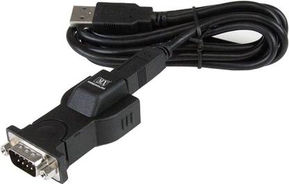 MX  TV-out Cable USB to RS232 Serial DB9 Adapter - Detachable 6 ft USB A-B Cable