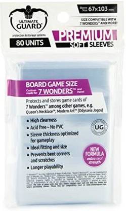 Ultimate Guard Prem Game Sleeves 7 Wonders 80 Cards