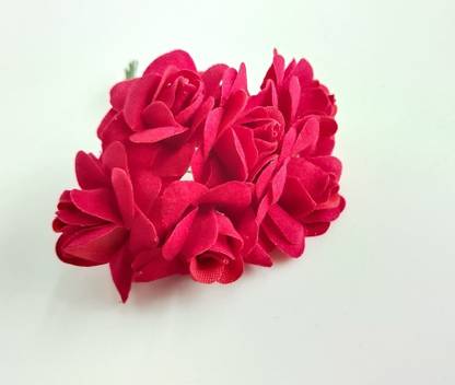 Harikrishna Decor Red Ranunculus Artificial Flower