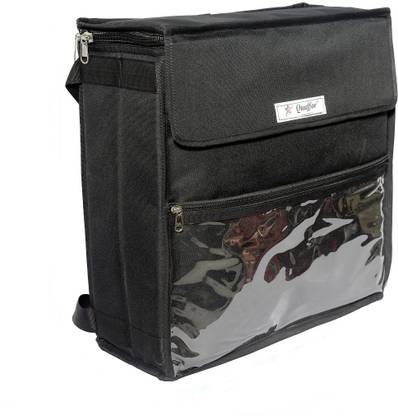 Quaffor Hot pizza (black) thermal insulated 19*19*8 inch (large size pizza delivery backpack) Waterproof Backpack