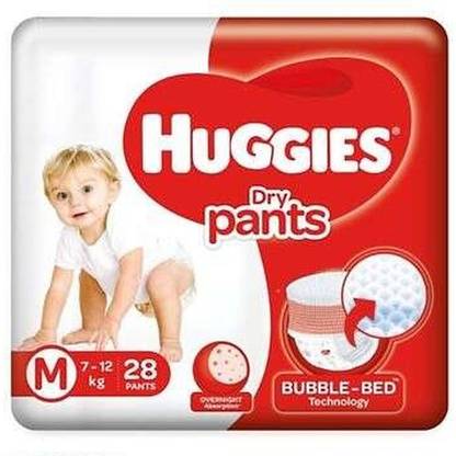 Huggies Medium Size Diapers 28 - M