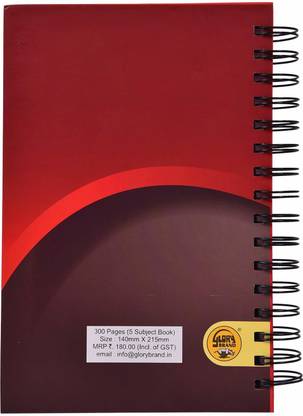 Glory register A3 Notebook single rule 300 Pages