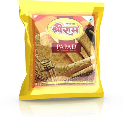 Bikaneri Shreeram Moong Papad -400gm (Pack of 2) (Authentic Rajasthani Flavour) (Pack of 2)