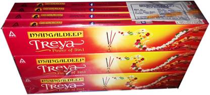 MANGALDEEP TREYA POWER OF 3 IN 1 AGARBATHY-12 GMS X 12 STICKS 3 IN 1