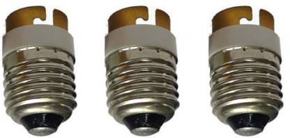 DECOBELL 3 Pcs E27 to B22 Socket Lighting Accessories base Socket Adapter Converter For LED Light Lamp Bulb Bayonet Screw Light Bulb Plastic, Aluminium Light Socket
