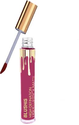 BLUSHIS High Defination Non Transfer Liquid Matte Lipstick (PLUM Colour) (7ml)