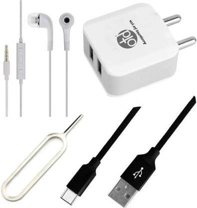 OTD Wall Charger Accessory Combo for TCL 20 5G, Tecno Camon 16, Tecno Camon 16 Premier, Tecno Phantom 6