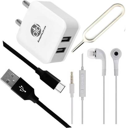 OTD Wall Charger Accessory Combo for Sharp Aquos R5G, Sharp Aquos Sense 4, Sharp Aquos Sense 4 Plus, Smartron srt.phone