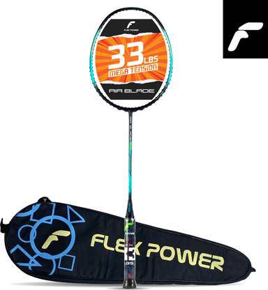 Flex Power Air Blade 99 (33 LBS) Black, Green, Blue Unstrung Badminton Racquet