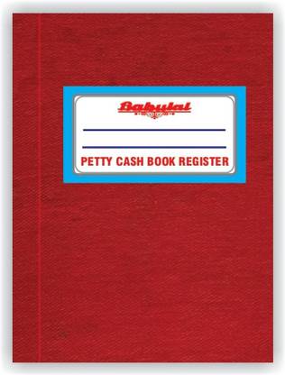 Babulal Babulal Red Canvas Account Book 1 Quire 90 Pages 1-Part Petty Cash Book With 16 Column