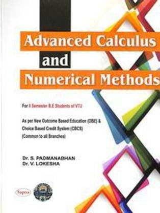 Advanced Calculus & Numerical Methods For 2 Sem Be : Vtu