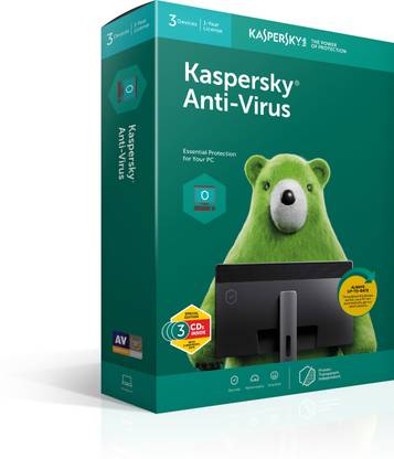 Kaspersky Anti-virus 3 User 1 Year