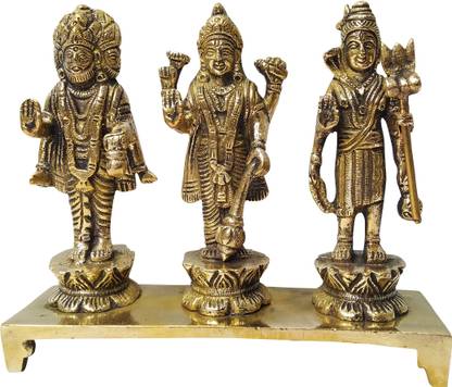 vinayakmoorti brahma vishnu mahesh Murti brahma vishnu mahesh Statue brahma vishnu mahesh Idol brahma vishnu mahesh Decorative Showpiece  -  13 cm