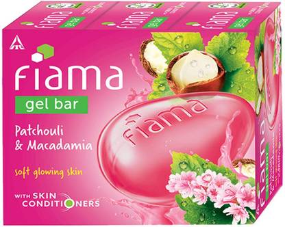 FIAMA Patchouli & Macadamia Soap Gel Bathing Bar, for Moisturized & Radiant Skin