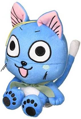 PSI Animation Fairy Tail Ge 52991 Happy Sitting Pose Stuffed Plush, 7"  - 7 inch