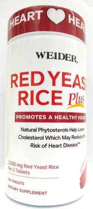 Weider Red Yeast Rice Plus 1200 mg., 240 Tablets