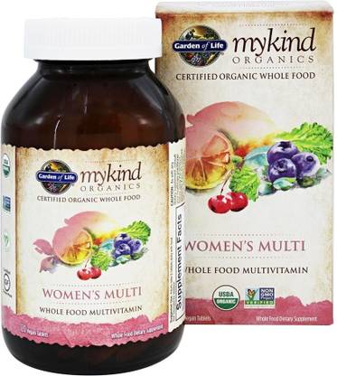 Garden Of Life Mykind Organics Women's Multi Whole Food Multivitamin 120 Vegan Tablets