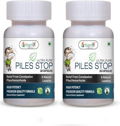 Vringra Piles Capsules - Piles Free Capsules - Piles Medicine - Piles (Pack Of 2)