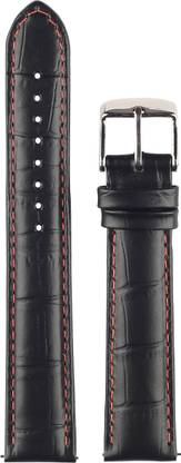 Exor BOUTELL M BLACK Colour With NEW DUKE finish of 20 mm Genuine Leather Watch Strap