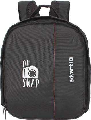 AdventIQ DSLR/SLR Camera Lens Shoulder Backpack- Black with Print on the front Panel  Camera Bag