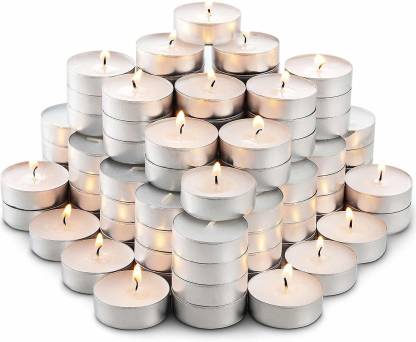 Rmt Wax Tealight Candles For Home Decoration Room Bedroom Birthday Kit Tea Lights Set Of 50 Candle In India - Candle Decoration At Home
