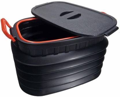 VAJIN Portable Collapsible Plastic Car Trunk Boot Organizer Trunk Organizer