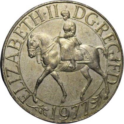 CoinView Elizabeth II D.G Reg. F.D 1977 Rare Coin Modern Coin Collection