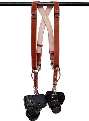 Golden Arrow The Knight Leather Camera Belt Strap (Dark Brown) Strap