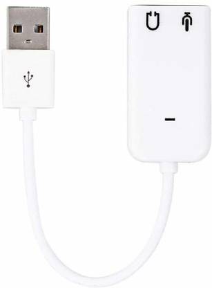 XBOLT External Stereo USB Sound Card with 3.5 mm Headphone and Microphone Socket 7.1 Channel USB Adapter