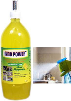 INDOPOWER Disinfectant Sanitizer Spray ANTI GERM CLEAN (QUICK REMOVES GERM) Lemon 1ltr.