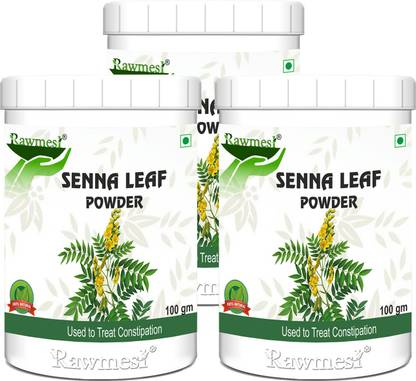 Rawmest Organic Senna Leaves Powder/Cassia Angustifolia Natural Herbal Laxative, Ayurvedic Supplement To Support Digestive Function