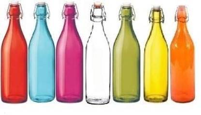 craftfry Vibgyor Colour Harmless Glass Bottle for Naturotherapy/Color Therapy/Healing 1000 ml Bottle