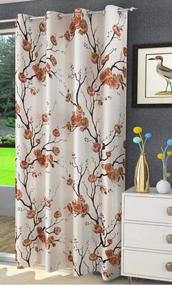 Gantavya 214 cm (7 ft) Polyester Semi Transparent Door Curtain Single Curtain