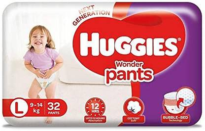 Huggies Wonder Pants, Large Size L 32 Diapers, - L